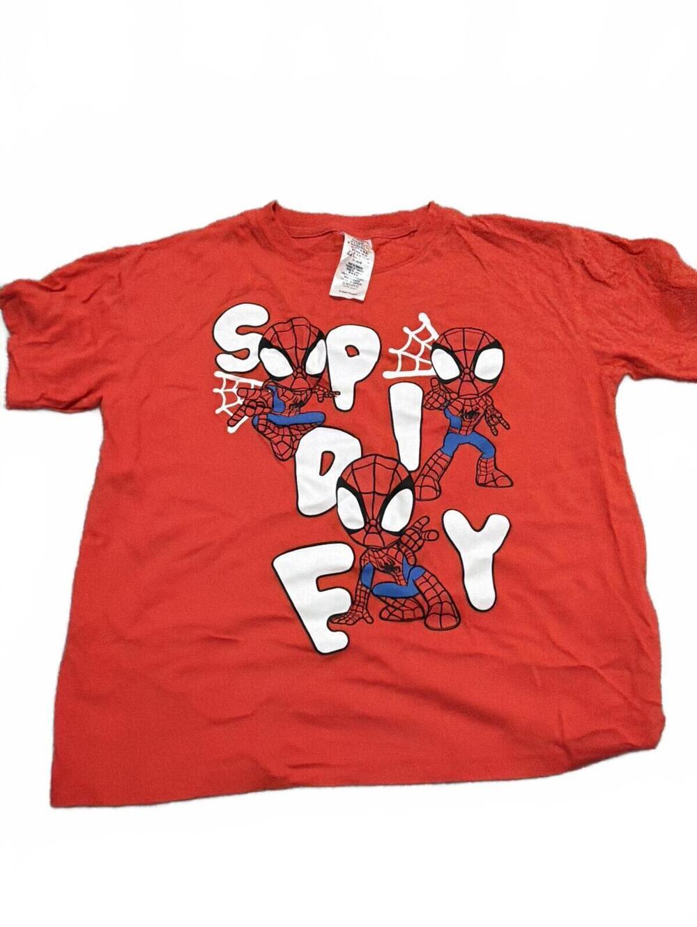 Marvel Boys XL Red Spiderman Graphic T-Shirt